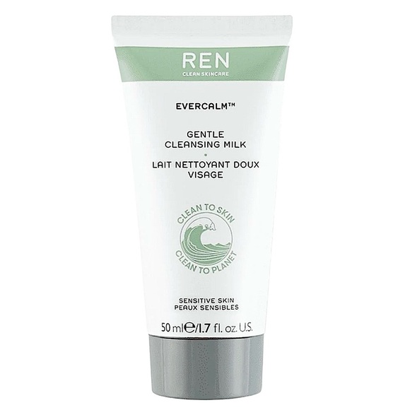 REN Clean Skincare EverCalm Gentle Cleansing Milk 1.7oz - Picture 1 of 5